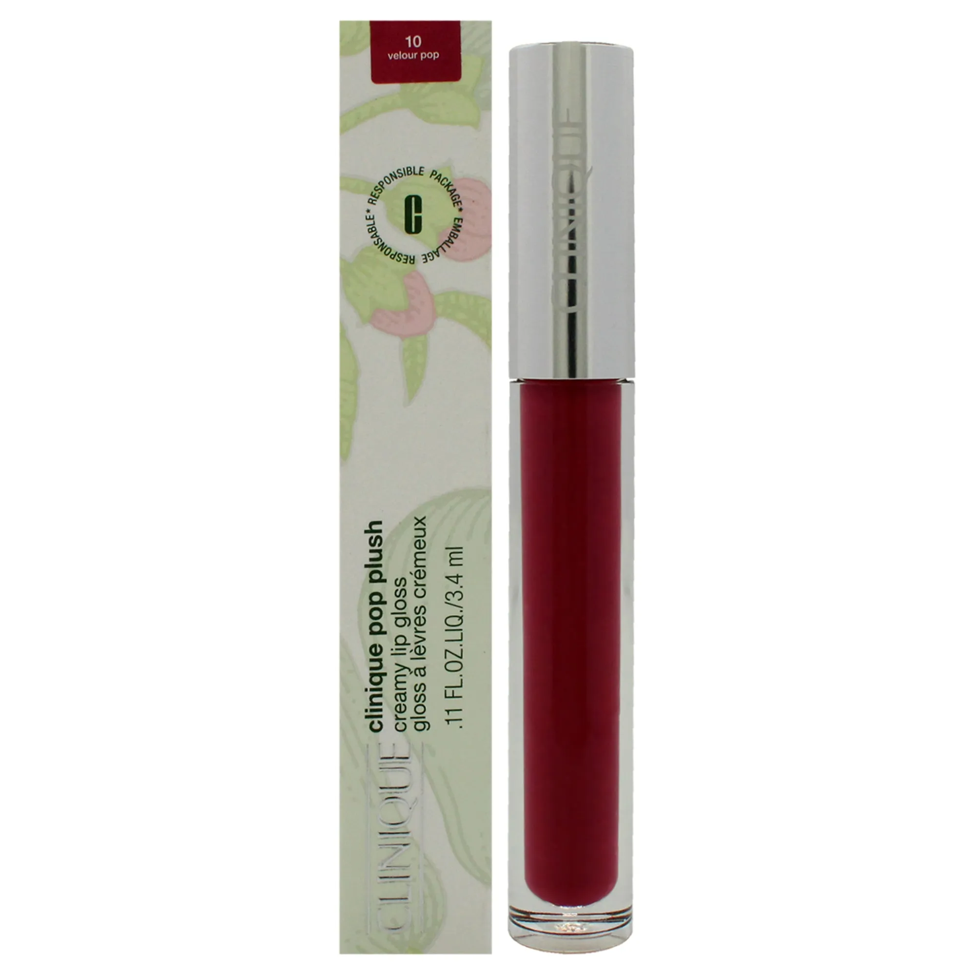 Clinique Pop Plush Creamy Lip Gloss - Velour Pop by Clinique for Women - 0.11 oz Lip Gloss