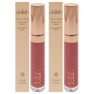 Delilah Ultimate Shine Lip Gloss - Modesty by Delilah for Women - 0.22 oz Lip Gloss - Pack of 2