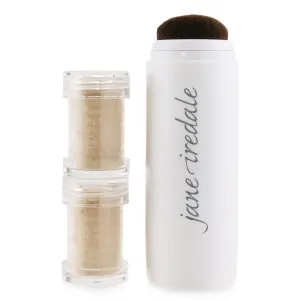Jane Iredale Powder Me Refillable Brush (1x Brush. 2x Refills) - Nude  2x2.5g/0.09oz