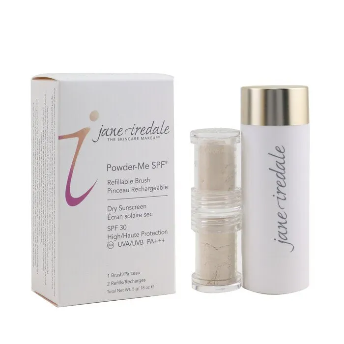 Jane Iredale Powder Me Refillable Brush (1x Brush. 2x Refills) - Translucent 2x 2.5g/0.09oz