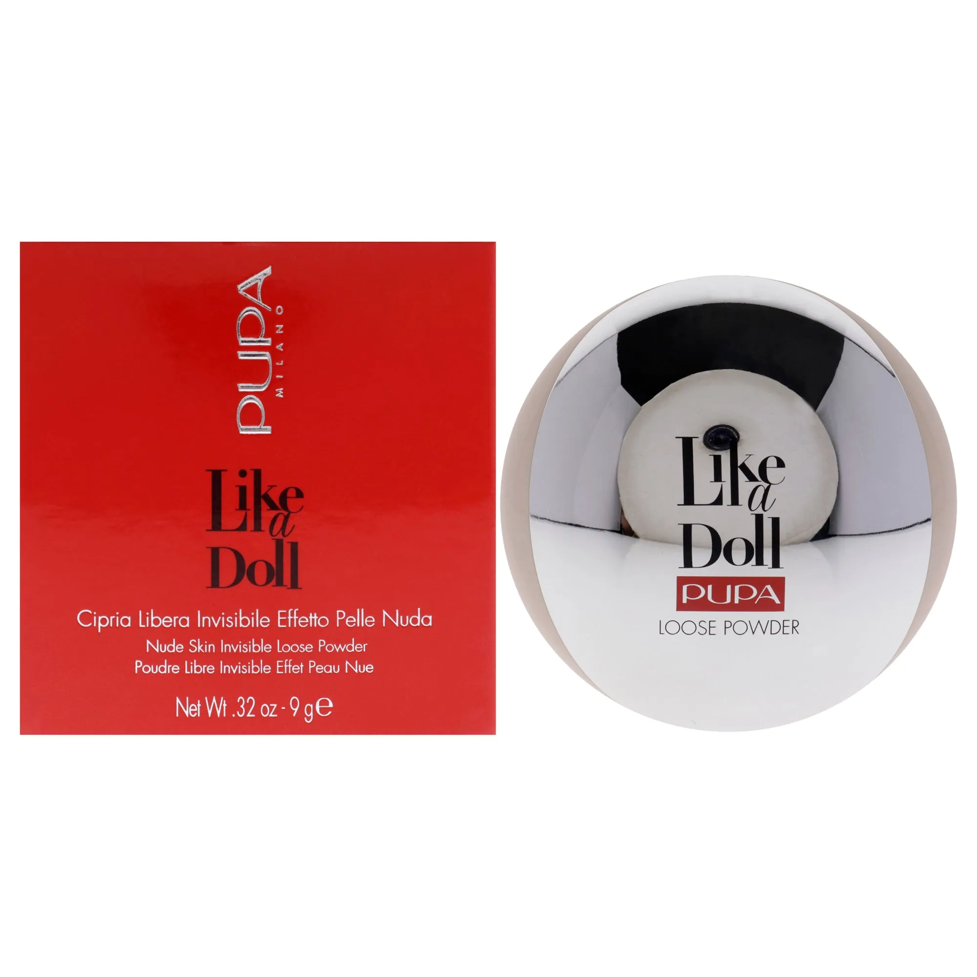 Pupa Milano Like a Doll Invisible Loose Powder - 002 Rosy Nude by Pupa Milano for Women - 0.32 oz Powder